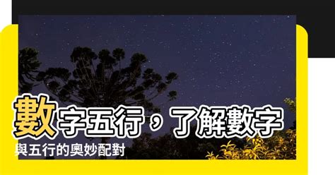 數字五行配對|【數字 五行】數字五行大揭密：金木水火土對應數字，精準掌握。